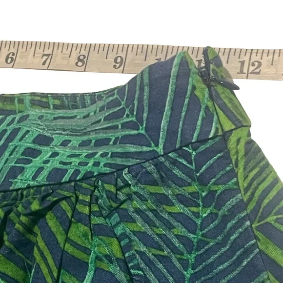 *Banana Republic women’s linen blend Leaf Print Mini Skirt, Sz 00 petite - Picture 4 of 7